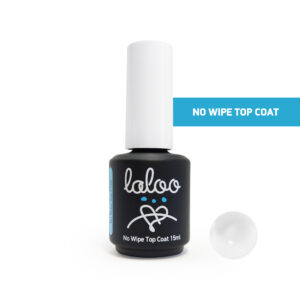 Top Coat Non Wipe για ημιμόνιμο βερνίκι Laloo Cosmetics 15ml