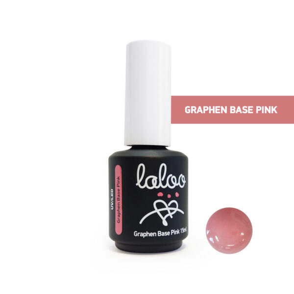 Ενισχυμένη Βάση για ημιμόνιμο βερνίκι Laloo Cosmetics - Graphen Base Pink 15ml