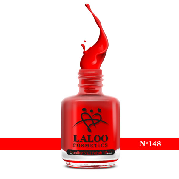 Απλό βερνίκι Laloo Cosmetics 15ml - N.148 Κόκκινο της φωτιάς