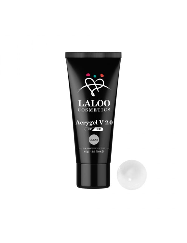 Laloo Cosmetics Acrygel V 2.0 Clear 60g + ΔΩΡΟ υγρό εφαρμογής 100ml