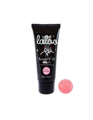 Laloo Cosmetics Acrygel V 2.0 Semi Pink 60g + ΔΩΡΟ υγρό εφαρμογής 100ml