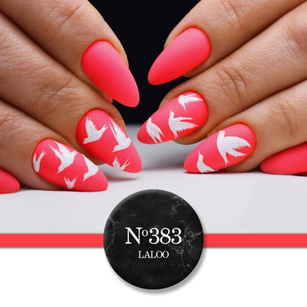 Ημιμόνιμο βερνίκι Laloo Cosmetics 7ml - N.383 Κοραλλί έντονο