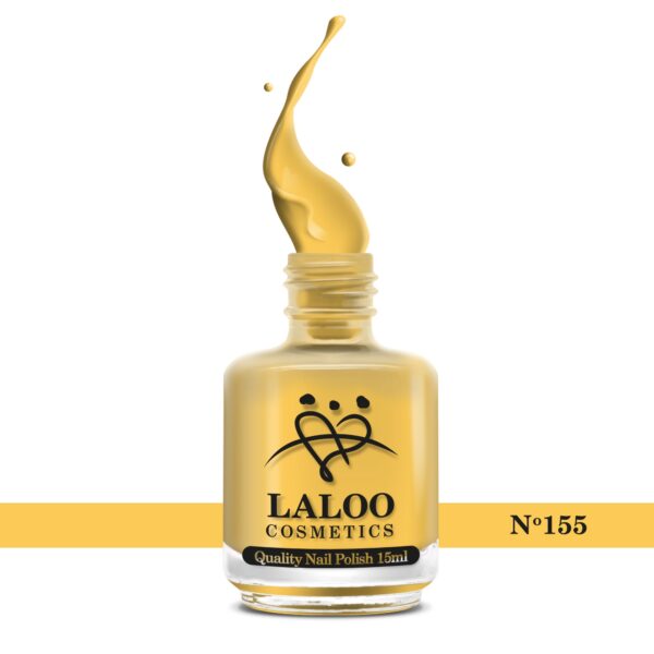 Απλό βερνίκι Laloo Cosmetics 15ml - N.154 Κίτρινο ελαφρώς κροκί