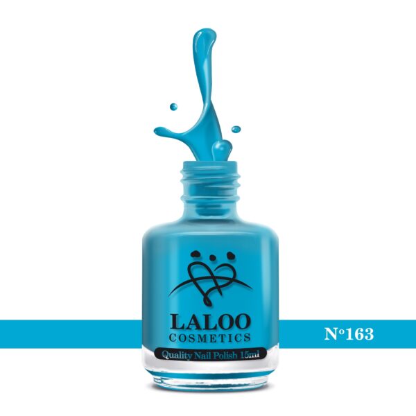 Απλό βερνίκι Laloo Cosmetics 15ml - N.163 Τυρκουάζ