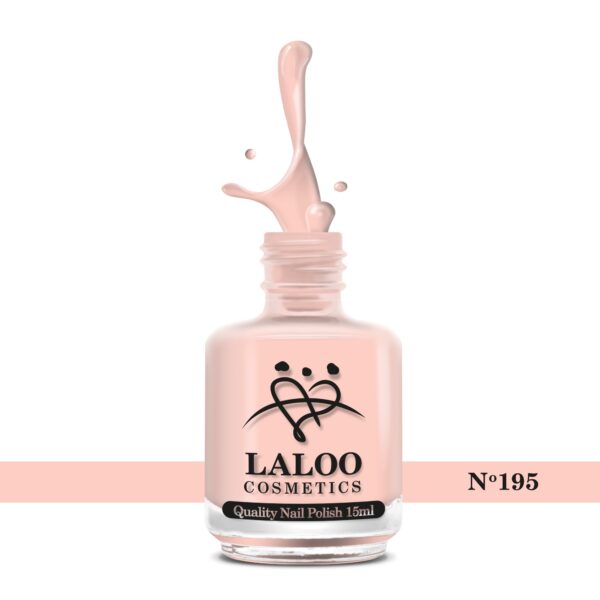 Απλό βερνίκι Laloo Cosmetics 15ml - N.195 Nude πούδρας