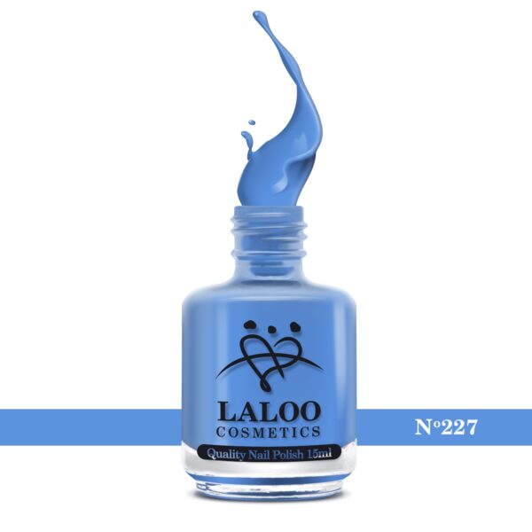 Απλό βερνίκι Laloo Cosmetics 15ml - N.227 Θαλασσί σκούρο