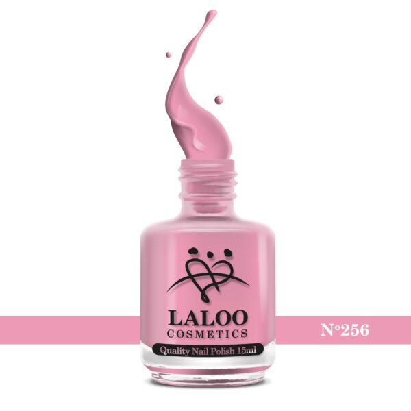 Απλό βερνίκι Laloo Cosmetics 15ml - N.256 Ροζ σκούρο