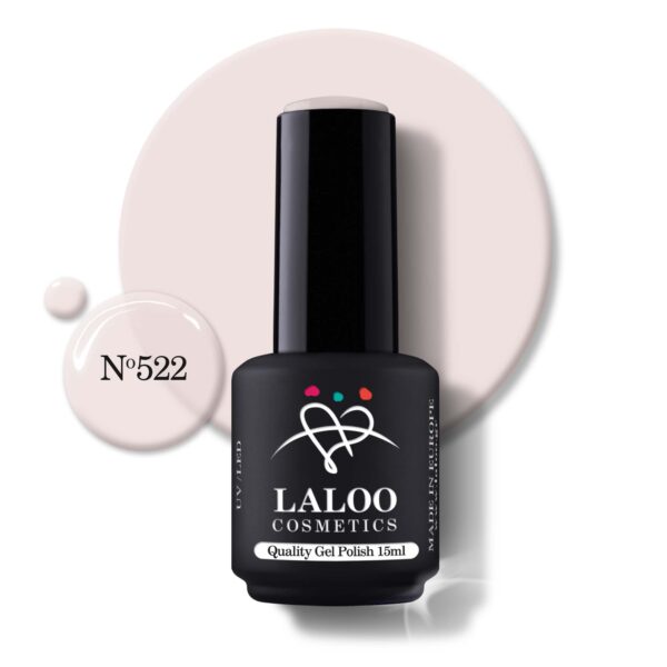 Ημιμόνιμο βερνίκι Laloo Cosmetics 15ml – N.522 (βάση γαλλικού)